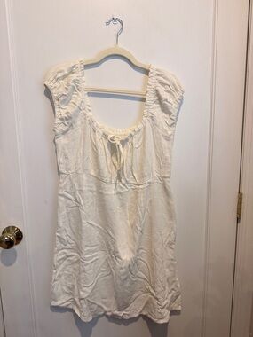 Aeropostale White Scoop-Neck Mini Dress